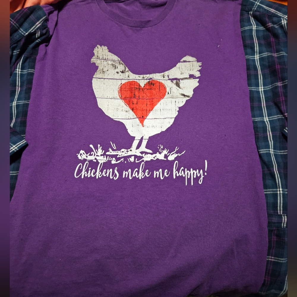 OOAK Upcycled Tee/flannel Mash Up